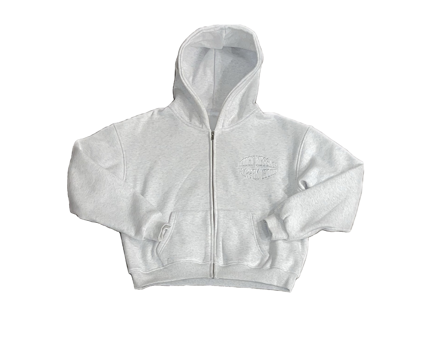 Grey "Essentials" Zip-Up